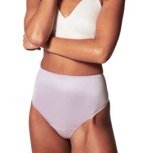 SPANX SpanxSmooth Satin Shaping Thong Light Orchid Purple 2X